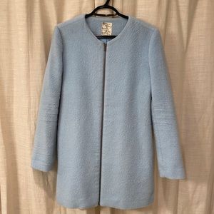 Tulle light blue coat. Size Small. Like new.